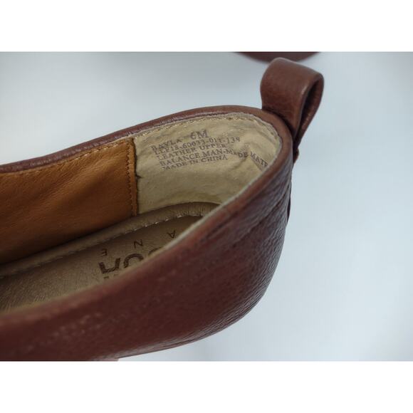 Lucca Lane Bayla Brown Leather Casual Slip On Flats Shoes US Women's 6M - Picture 9 of 10
